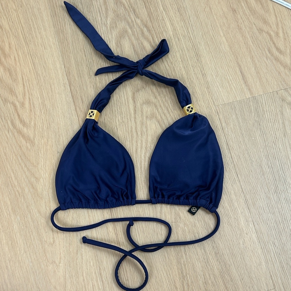 Vix by Paula Hermanny Navy Bikini Top S